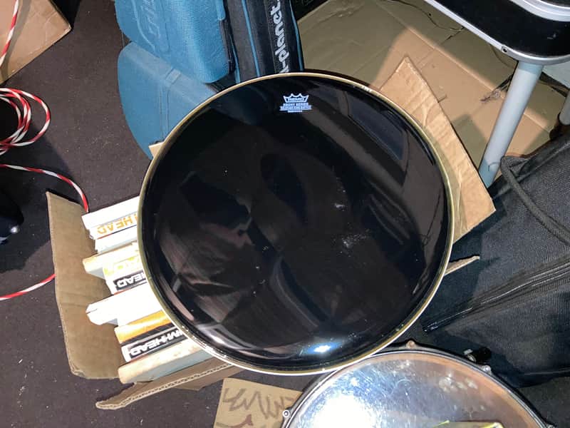 LOT OF 4 - REMO ES-0015 smooth ebony Weather King Drum Heads New very Old Stock DrumHead image 1