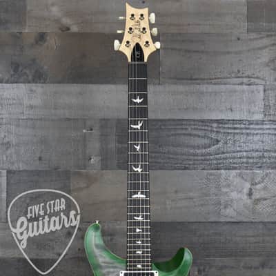 PRS Wood Library CE-24 Satin Quilt Top - Faded Gray Black Green Burst with Gigbag image 4