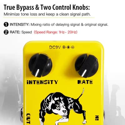 Joyo JF-09 Tremolo Guitar Pedal, Optical Photoelectric Circuit for Classic Tube Amp-Style Tremolo, True Bypass image 4