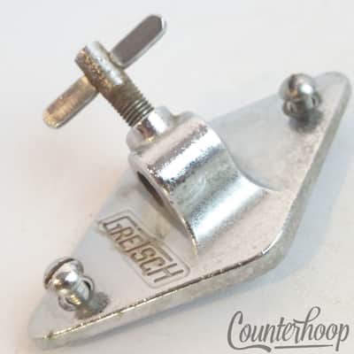 Gretsch Floor Tom Drum Leg Mount/Bass Cymbal L-Arm Chrome Diamond Bracket RB USA image 1