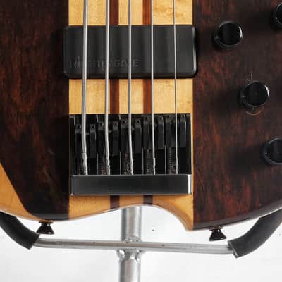 Nightingale Fivethru - 5 string bass guitar, Made in UK by Ernie Goodfellow, GB Guitars image 4