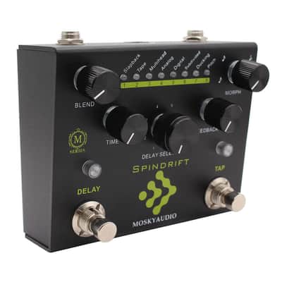 Mosky SPINDRIFT Digital Delay with TAP Guitar Effect Pedal 8 Mode Metal Shell image 5