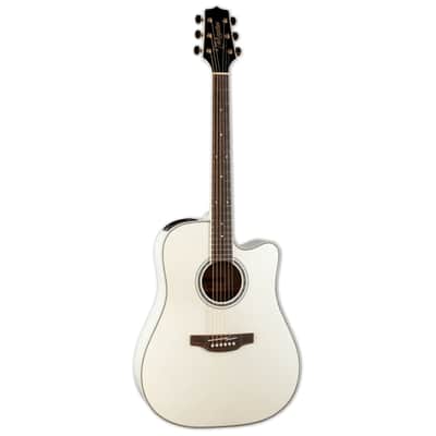 Takamine GD37CE - Laurel Fingerboard, Gloss Pearl White image 1