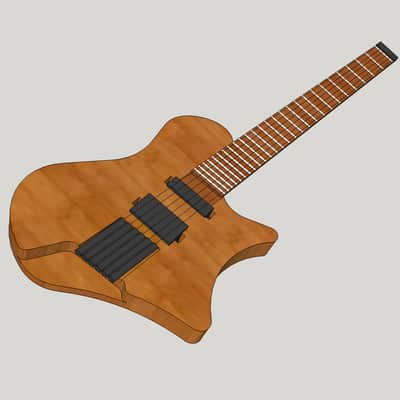 Apparatus New Model 1 | (Pre-Order) Handmade, headless, ergonomic, single-cut, multiscale guitar image 1