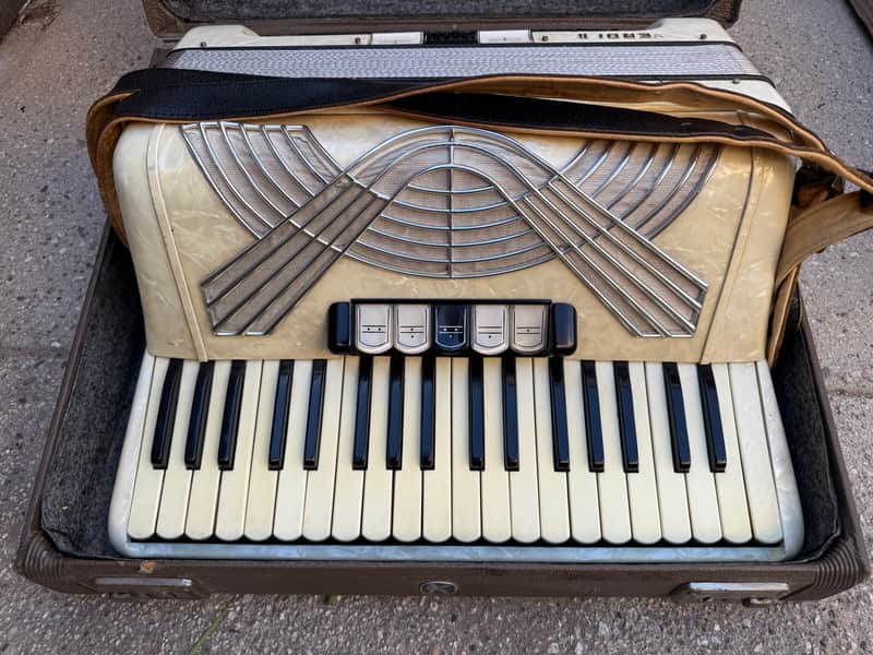 Vintage Old Original German Made Hohner Verdi II Accordion image 1