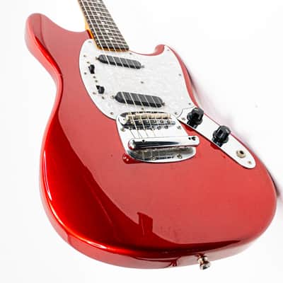 Fender Mustang MG69 MIJ 2012 Candy Apple Red Matching Headstock w/ Gig Bag image 13