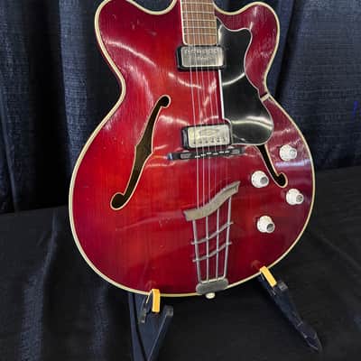 Hofner Verithin Circa 1962 - Naturally Aged Red Nitro - Fully Funtional image 1