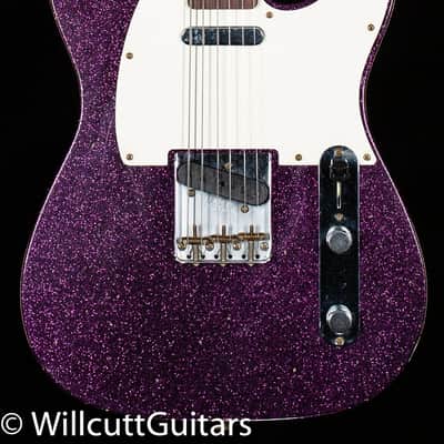 Fender Custom Shop LTD 1960 Telecaster Journeyman Relic Aged Magenta Sparkle (707) image 3