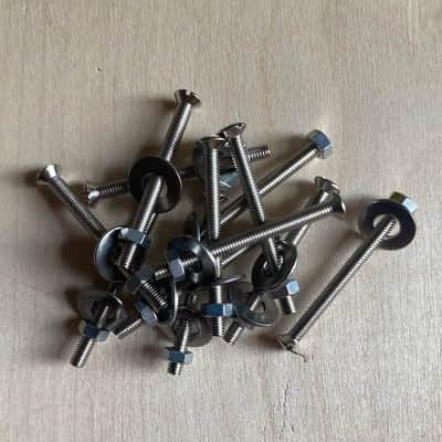 Set of 4x modern Vox AC30 AC50 etc handle Mounting bolts / nuts image 4