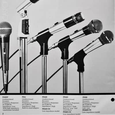 Vintage 1980's Shure PE50SP "Special Pro" dynamic cardioid microphone Low Z w accessories # 8 SM58 PE56D 565SD image 2