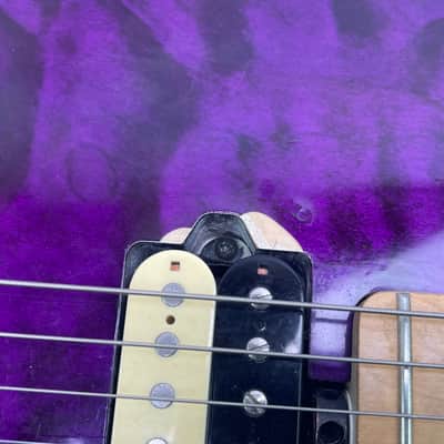 OLP Music Man 1 Axis Style Electric Guitar Quilted Purple image 13