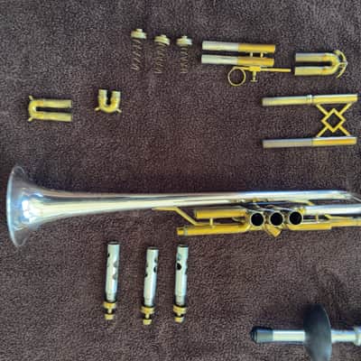H.N. White King Silvertone Liberty #2 Trumpet 1936 - Sterling Silver and brass image 11