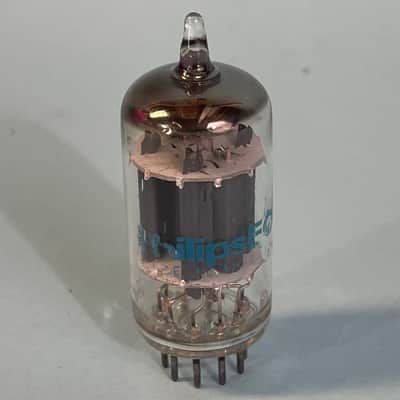 Vintage Philips ECG 12AU7A ECC82 Long Plate Halo Getter Tube! T162 image 1