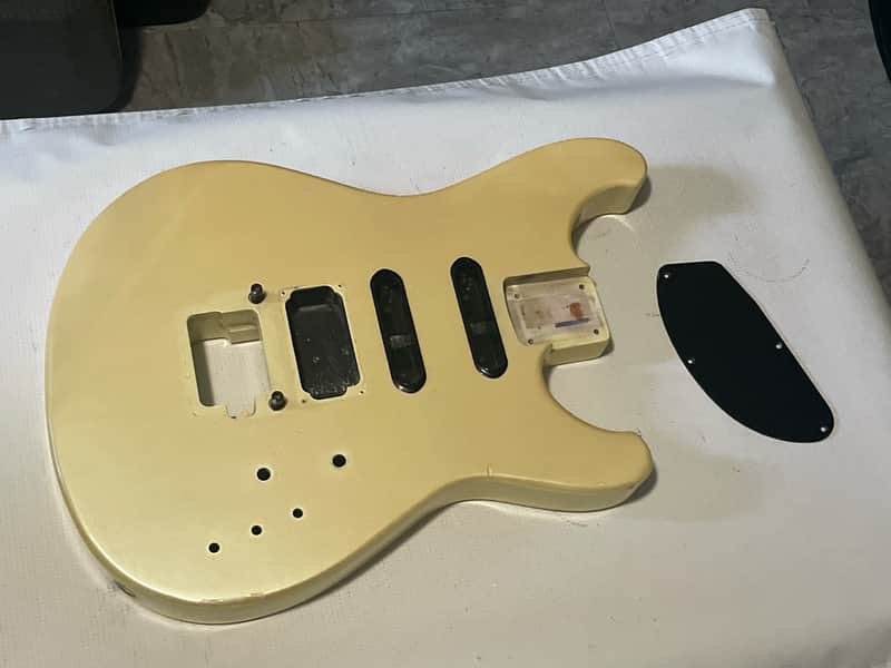 1985 Japan Ibanez Pro Line PR1550 Pearl White Guitar Body Pro Rock'r Tremolo Ready image 1