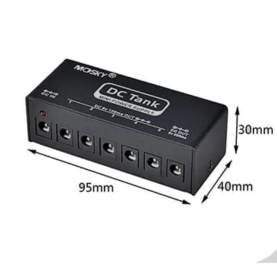 MOSKY DC "Tank" Pedal Power MINI Guitar Pedal Power Supply 9V, 100ma/ 9V 500ma image 7