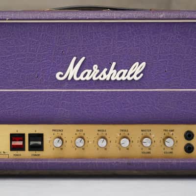 Marshall JMP Mk 2 Master Model 100w Lead 2203 Purple Levant Amplifier #59029 image 7
