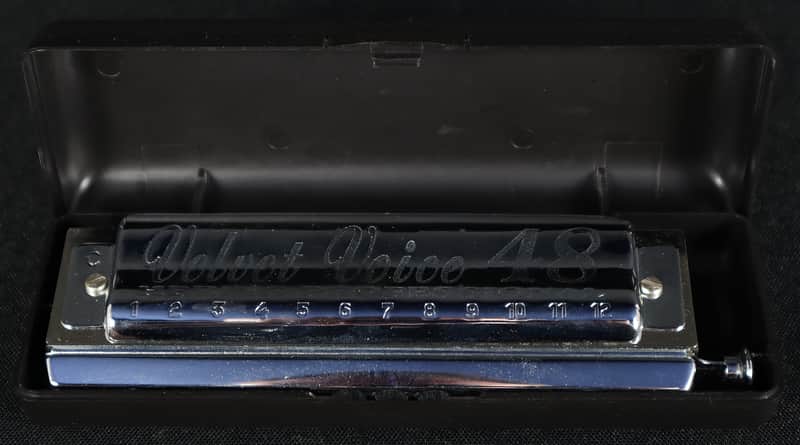 Hering Velvet Voice 48 Chromatic Chrome Harmonica Key of C | Reverb
