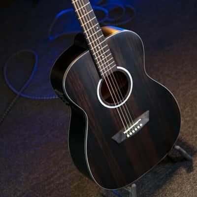 Washburn DFEFE | Deep Forest Ebony Folk Body A/E Guitar. New with Full Warranty! image 4