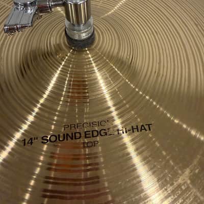 Paiste 14" Signature Precision Sound Edge Hi-Hat Cymbals (Pair) 2013 - Present - Traditional image 4