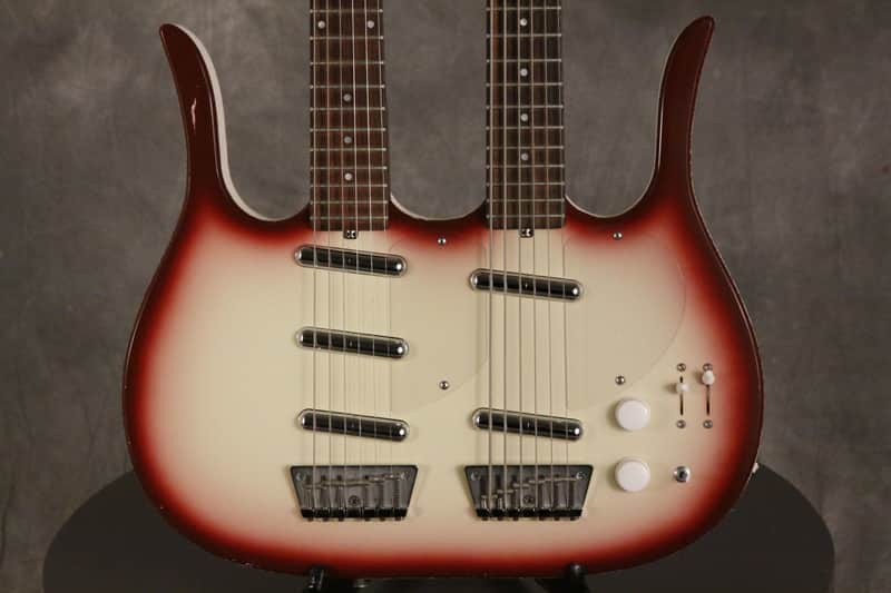 Jerry Jones Neptune Longhorn Doubleneck 6 string guitar and Bass 6 1990s image 1