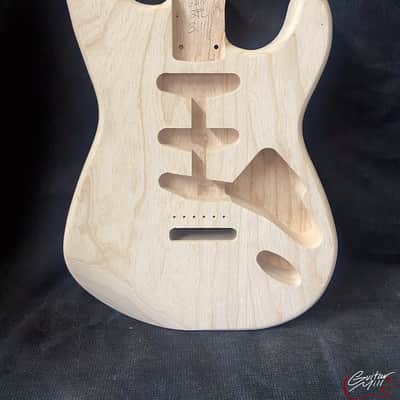 Guitar Mill S-Style Body / 2 pc. Ultra Light Swamp Ash / 3 lbs. 11 oz. (#GIN-3771) image 1