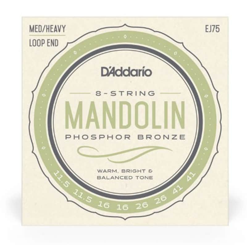 D'Addario EJ75 Mandolin Strings, Phosphor Bronze, Medium/Heavy, 11.5-41 image 1