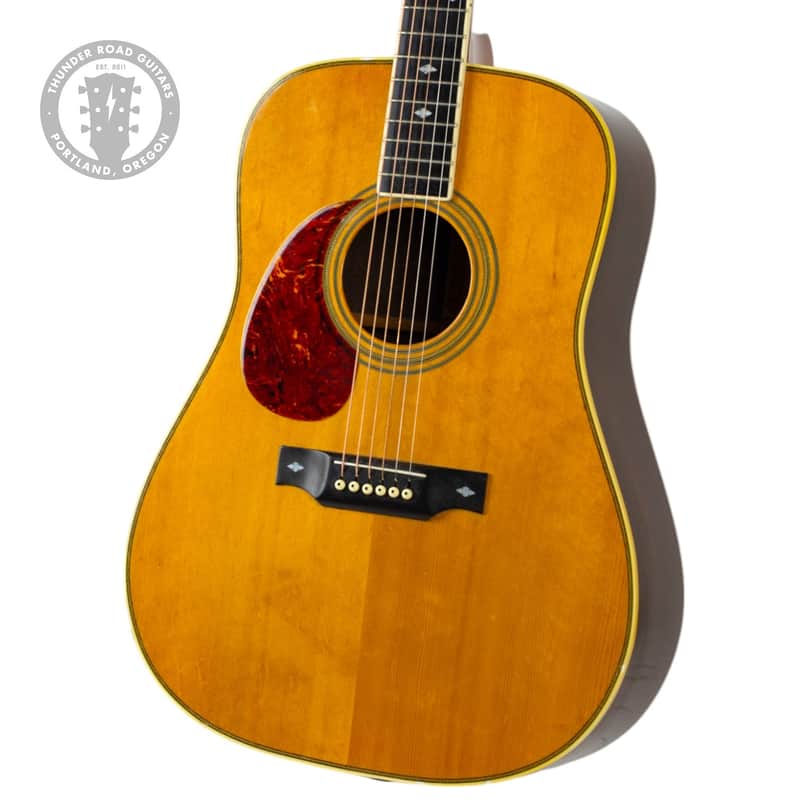 Early '70s B.C. Rich B-28 Left-Handed Acoustic Guitar Natural #404258 image 1