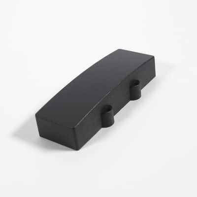 Double J style Humbucker Bass Guitar Pickup cover, 113mm Curved-Top Black image 2