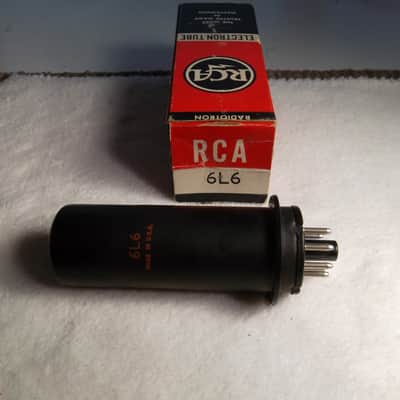 1- 60s RCA 6L6 Electron Metal Tube New in Box -Super Strong Rates 6000/6000=100% #050 image 3