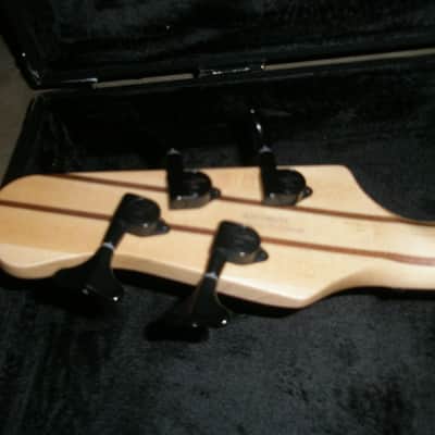 Michael Kelly Pinnacle 4 2020s - Natural Burl Fretless image 8