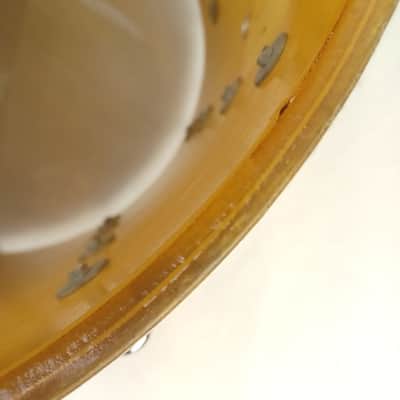 Slingerland 12x15"12Lug TDR White Gloss Marching Snare Drum Vintage70s Maple USA image 12