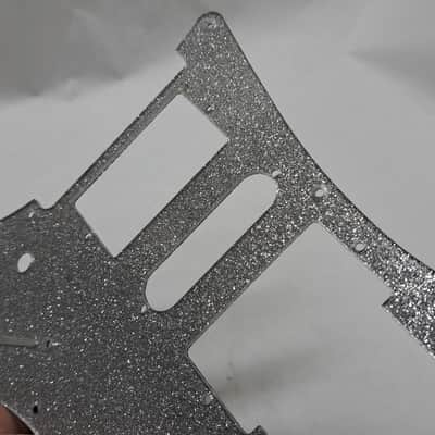 Platinum Silver Glitter Pickguard fits Ibanez (tm) RG350 MDX HSH image 10