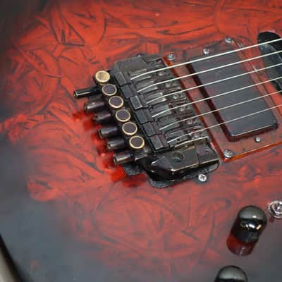 1980's USA Kramer American Stagemaster in DIY transparent red image 13