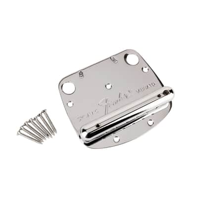 Genuine Fender Mustang Vibrato Dynamic Bridge Stoptail/Hardtail - Chrome image 1