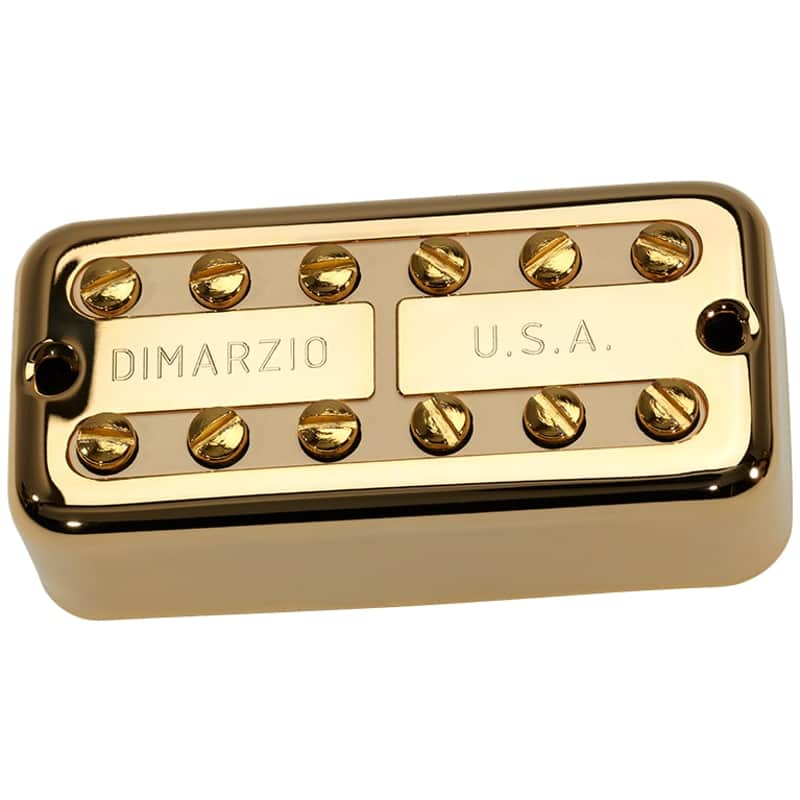 DiMarzio New'Tron Filter'Tron Guitar NECK Pickup - Gold Cover w/ Cream Insert image 1