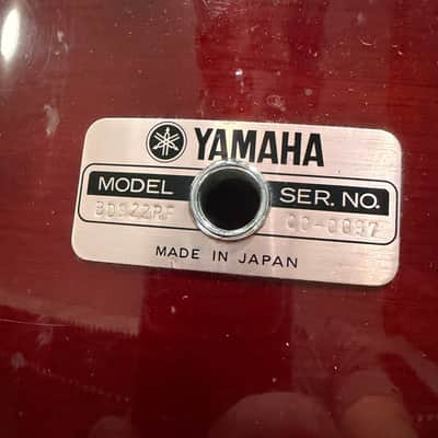 Yamaha Recording Custom (MIJ) 22,10,12,14 Drum Kit - Cherry Red image 13