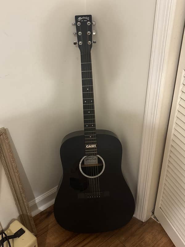 Martin DX Johnny Cash Left-Handed 2019 - Present - Black image 1