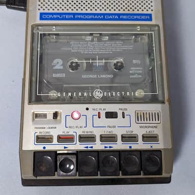 General Electric 3-5158A Portable Computer Program Data Recorder / Tape Cassette Player image 2
