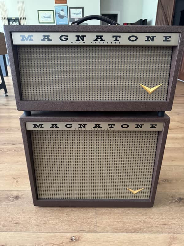 Magnatone Twilighter 22W Head w/ Matching 1x12 Cab + Footswitch – Traditional Brown – Purchased New 2024 image 1