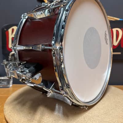 Sonor D-518x MR Phonic Plus 14x8" 10-Lug Beech Snare Drum 1984 - 1989 - Red Mahogany image 8
