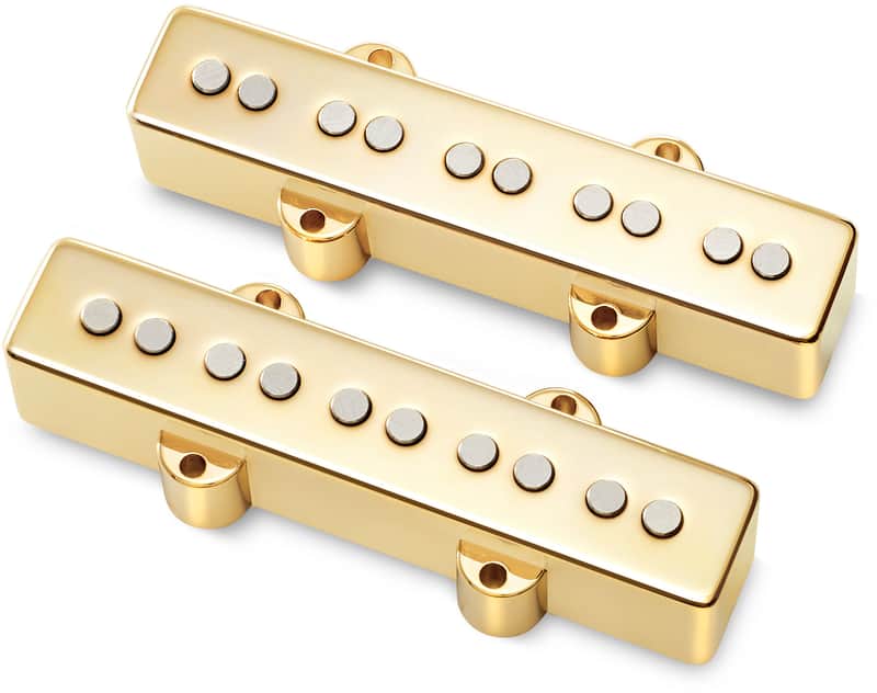 MEC 60149 Passive J/J-Style Bass Pickup Set 5-String - Gold image 1