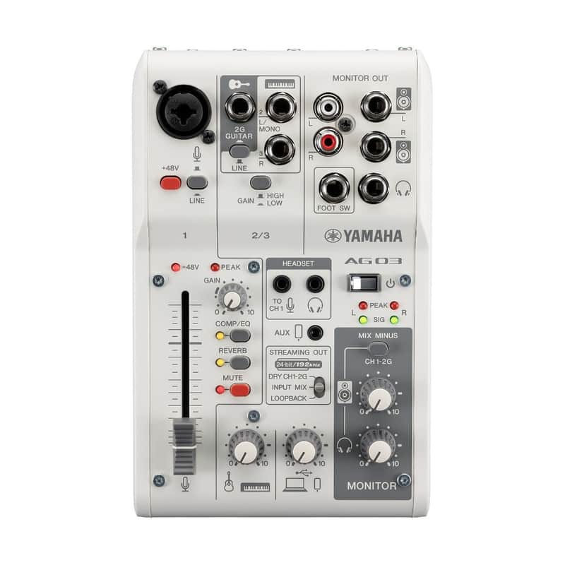 AG03MK2 Mixer/USB Audio Interface (3-Channel) (White) image 1