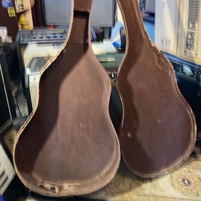 Gibson Vintage Chipboard Alligator 🐊 Case ES 335 125 175 225 etc 1950s - Brown image 3