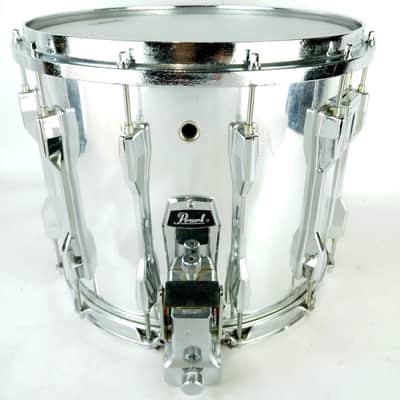Pearl 12x14" Marching Percussion Snare Drum COW Chrome 12-Lug High-Tension Japan image 3