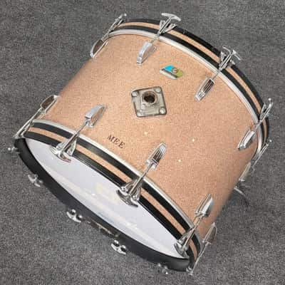 Used Vintage Ludwig 3pc Drum Set Champagne Sparkle - Good image 6