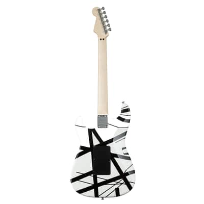 EVH Striped Series WBS White/Black Stripes - Electric Guitar image 2