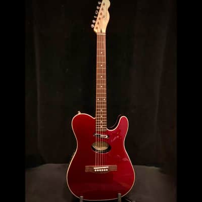 Fender Telecoustic Deluxe - Candy Apple Red image 1