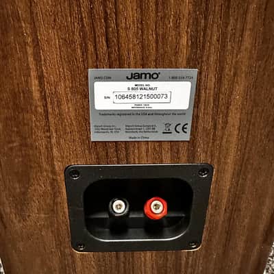 Jamo Jamo S 805 Walnut Floorstanding Speakers, Pair, 100W 8 Ohm image 12