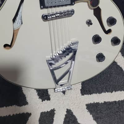 D'Angelico Premier DC Semi-Hollow Double Cutaway with Stairstep Tailpiece image 2