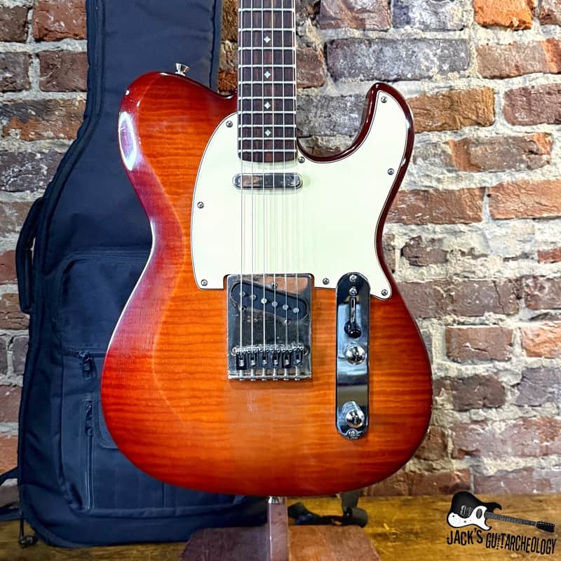 Dean Zelinsky Dellatera T-Style w/ Z Glide Electric Guitar w/GB (2010s - Sunburst) image 1